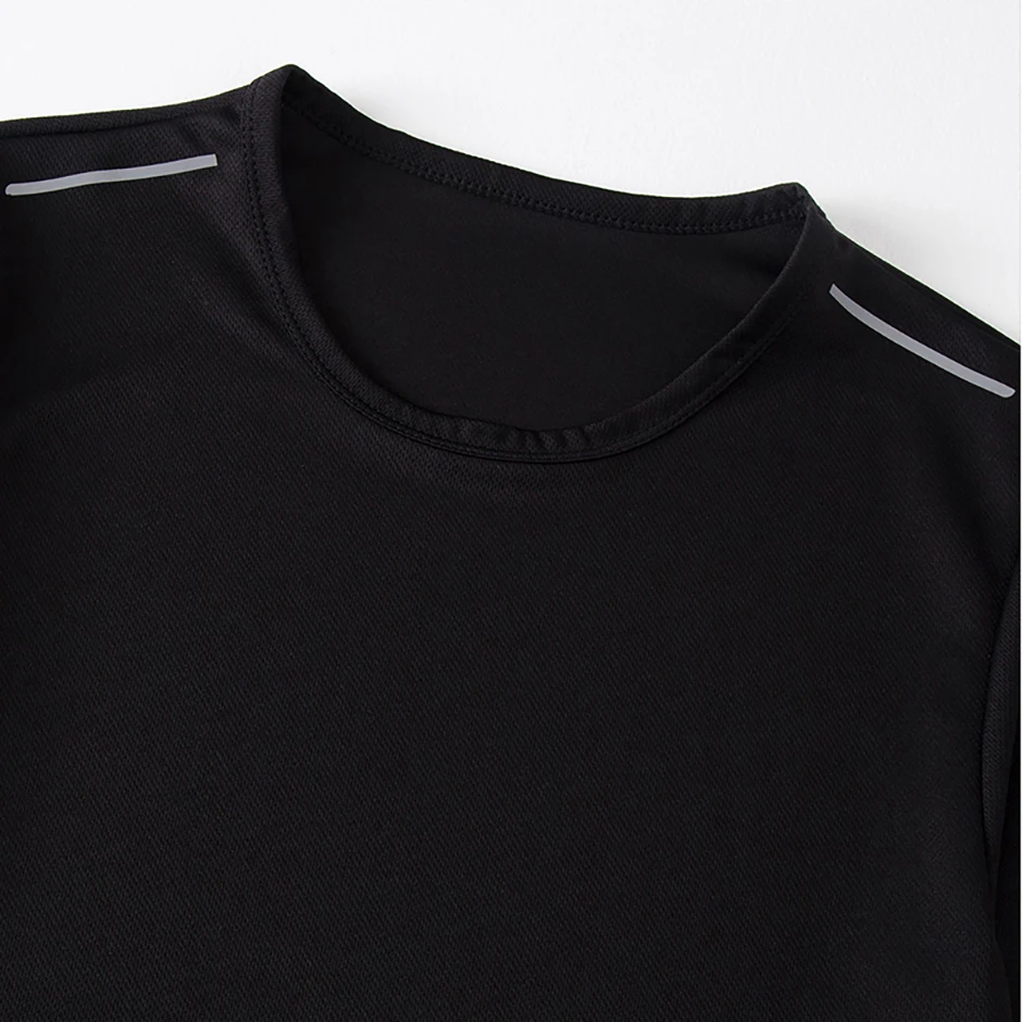 4/1 Pcs Men's Summer Multicolor Quick-drying Sports Short Sleeve Loose Breathable Fitness Running Badminton T Reflective Strip