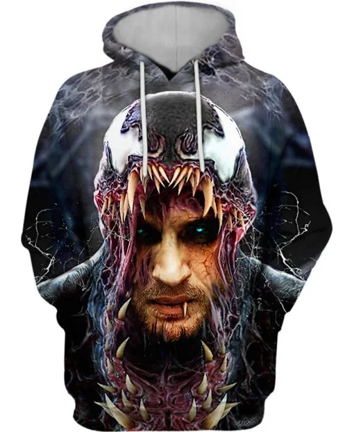 Venom Boys Girls Hoodies Deadpool Wolverine Men's Hoodies 3D Printing New Pullover Marvel Men's Hoodies MINISO Men's Clothing