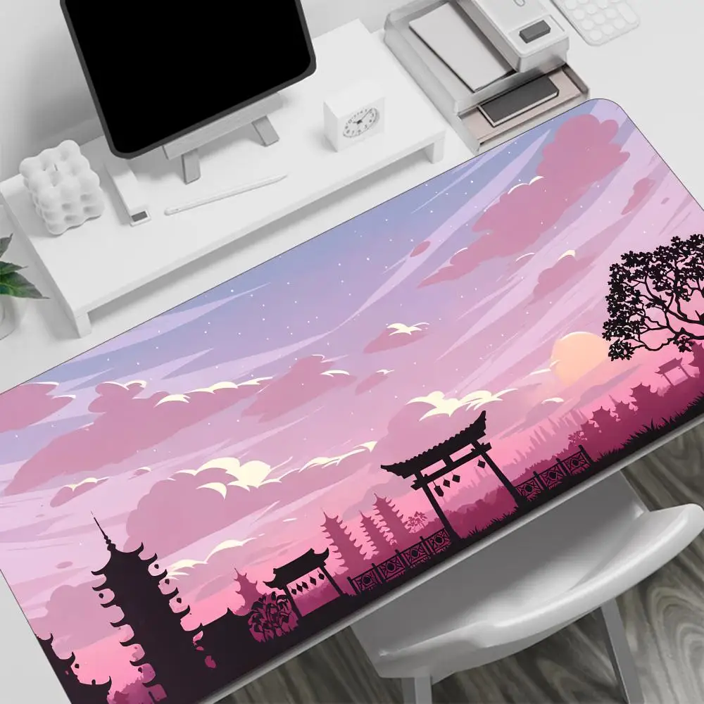 

Коврик для мыши Torii с японским пейзажем, игровой коврик для ноутбука, мышь, аксессуары для клавиатуры в стиле аниме, коврик