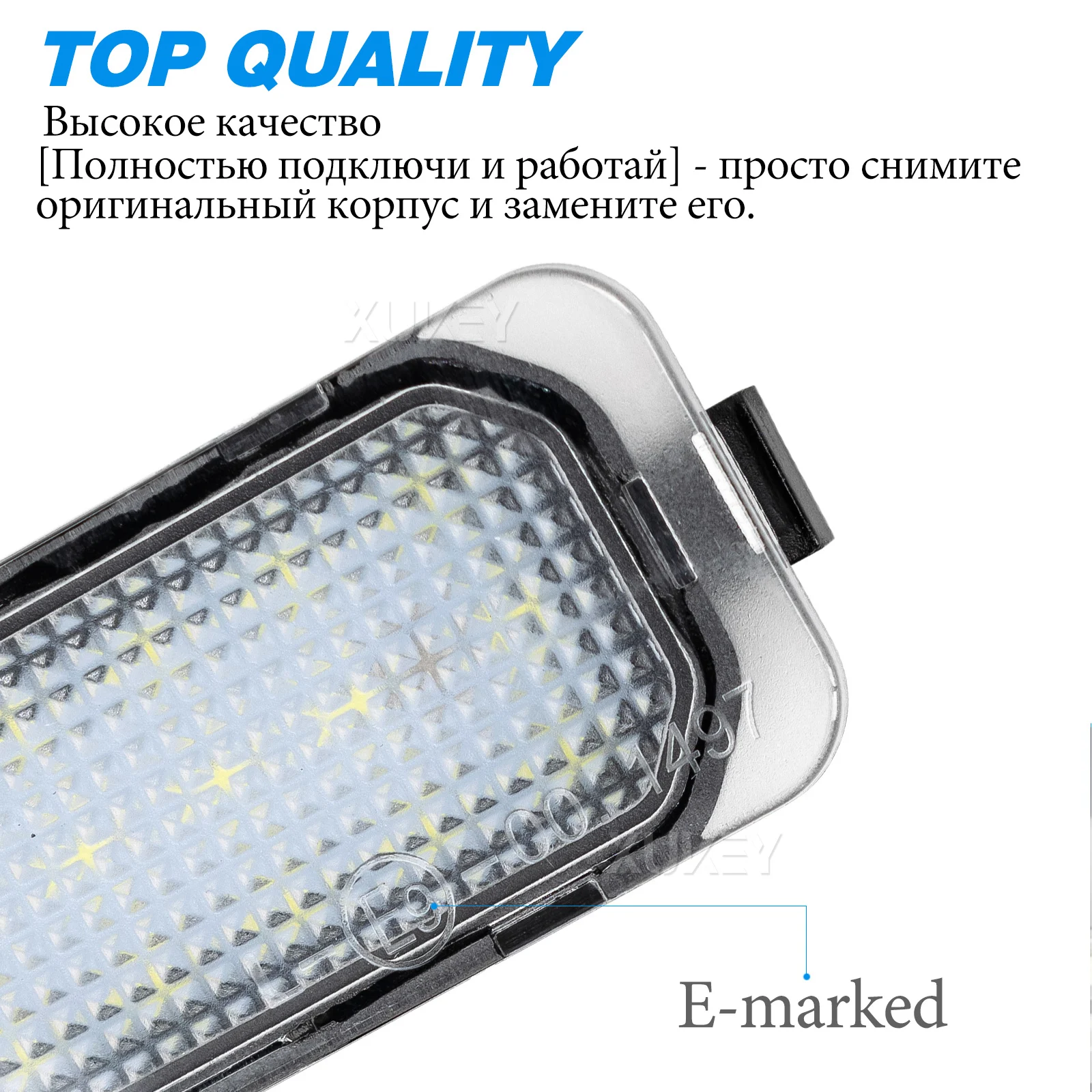 Number Plate Light LED License Lamps for Ford Jaguar XJ XF Fiesta Focus S-MAX Grand C max Mondeo Kuga Galaxy Ecosport Canbus