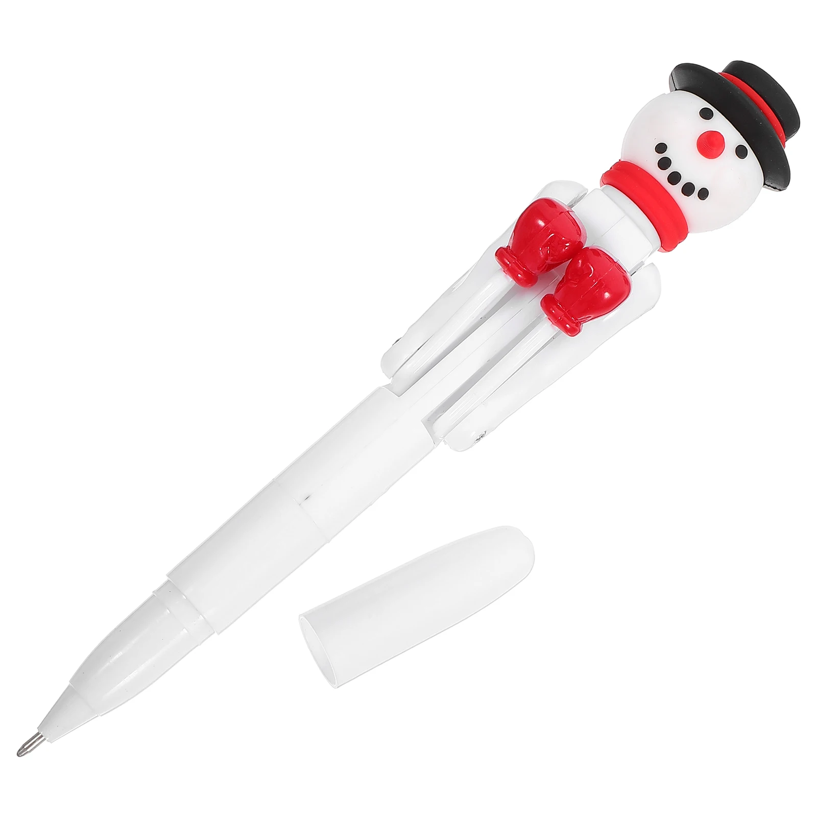 

Boxing Ballpoint Pen Plastic Silicone Creative Design Christmas Holiday Decoration Smooth Writing Black Ink Pen for School