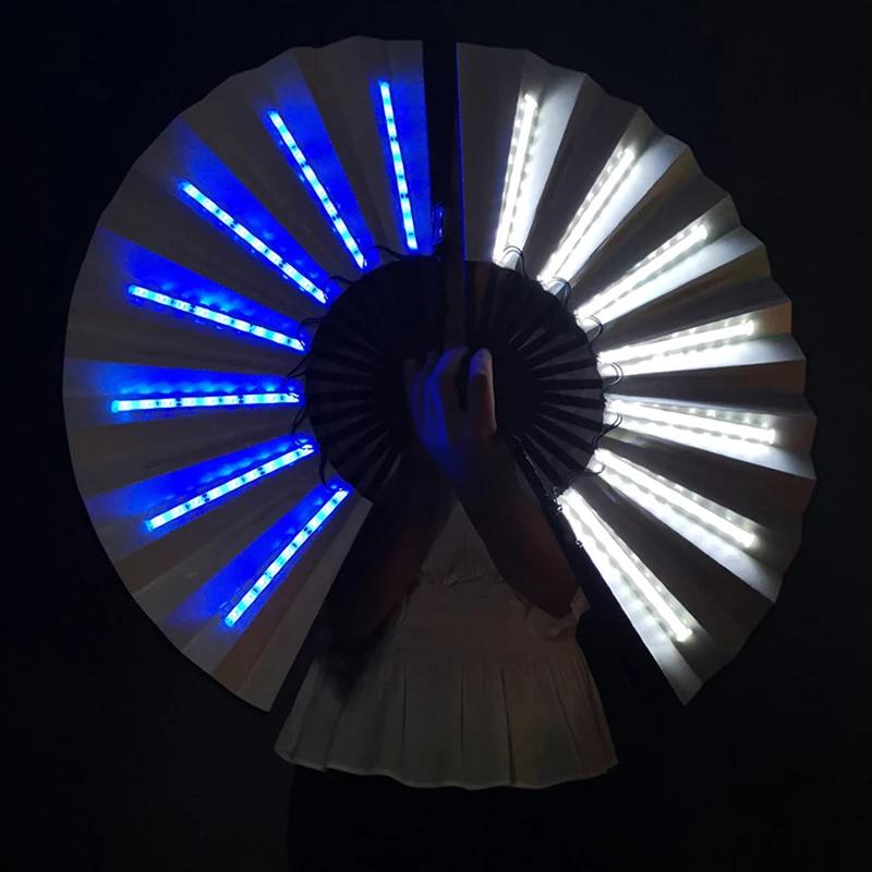 Party LED Fan Luminous Stage Performance Show Light Up Fan Birthday Party Gift