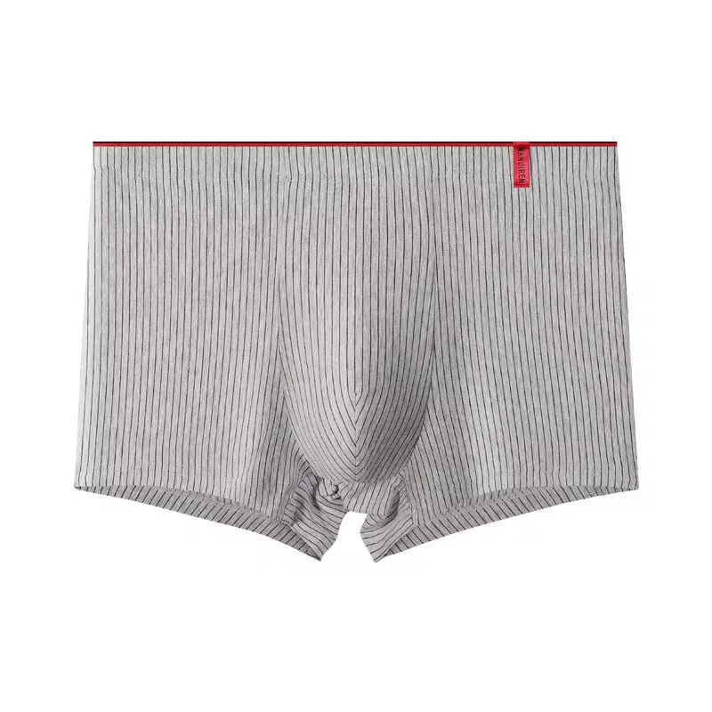 Boxer en coton pour hommes, 4 pièces, sous-vêtements à haute élasticité, sous-vêtements pour la tête, caleçon pour jeunes d'âge moyen