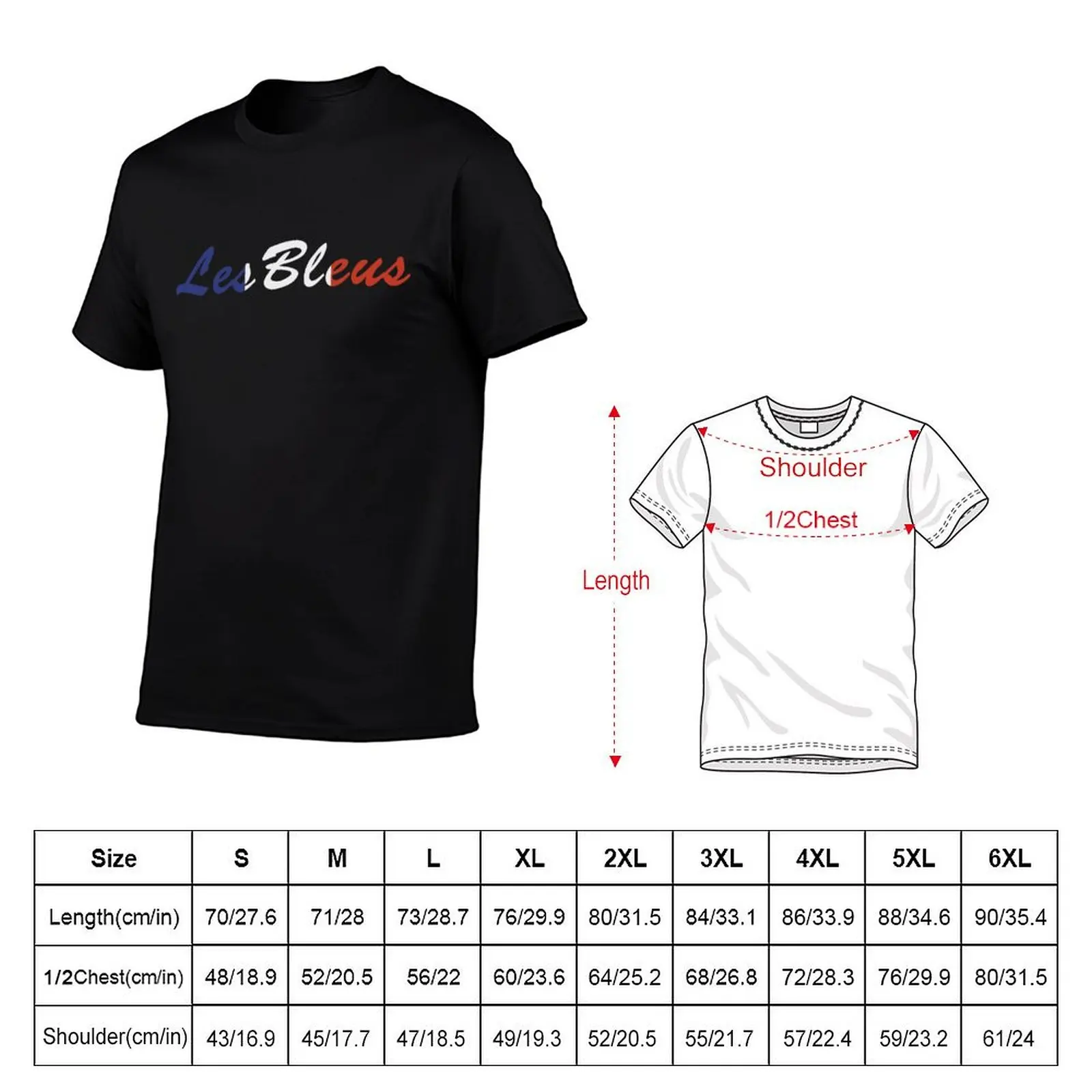 Les Bleus France National T-Shirt Casual Basic Short Sleeve T-Shirt
