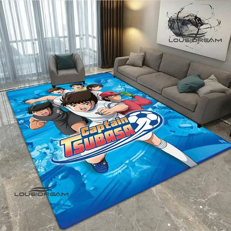 

Captain Tsubasa Cartoon Printed carpet non-slip carpet door mat Yoga mat bedroom decoration area rug bedroom decor birthday gift