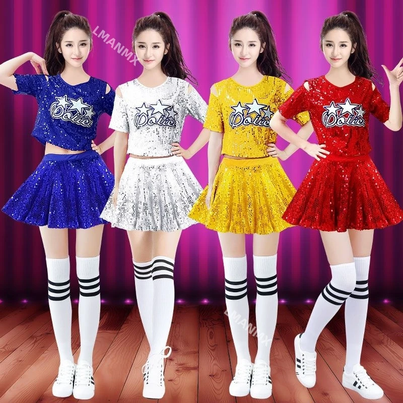 

Jazz dance costumes, cheerleading performance costumes, Korean version girl group performance costumes