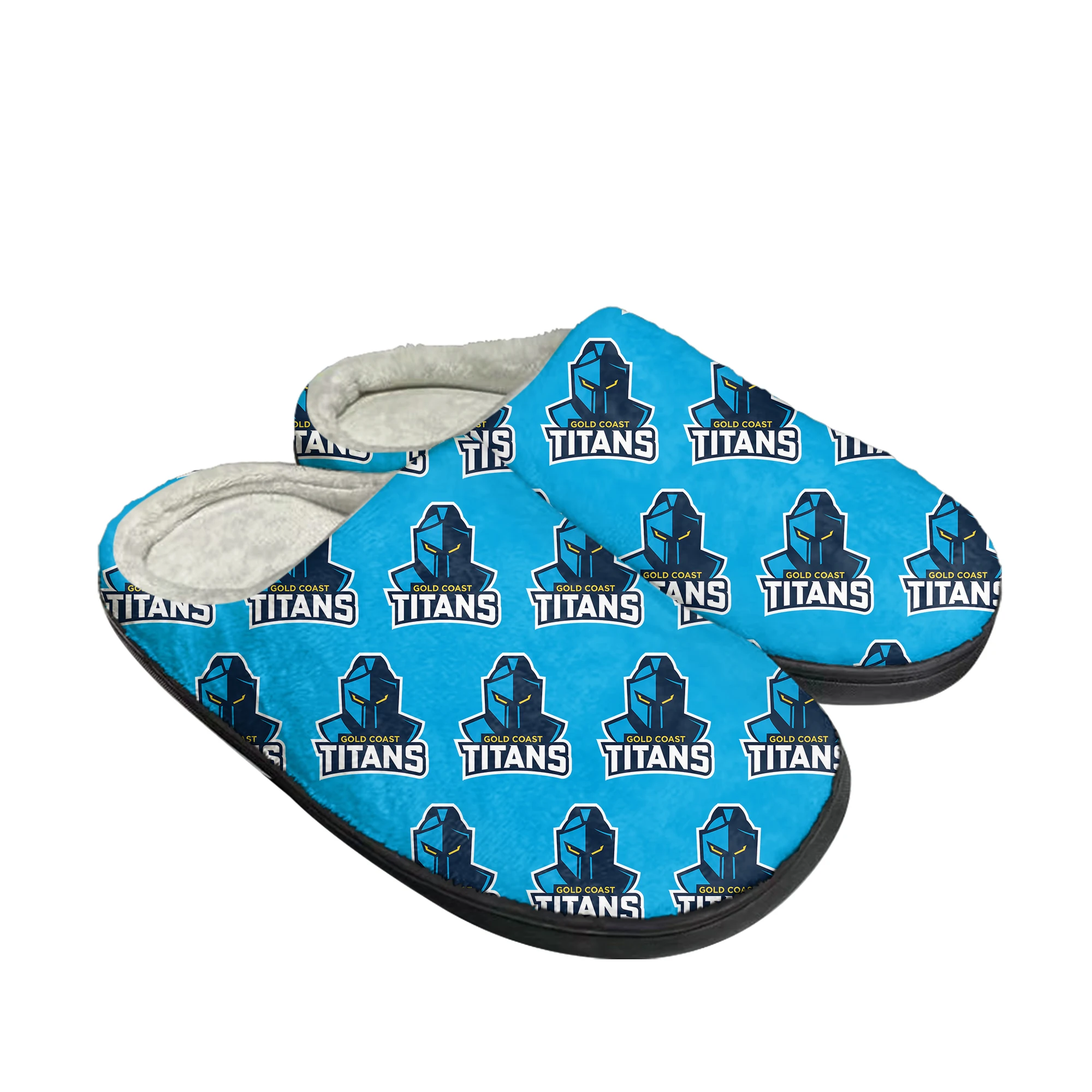 Gold Coast Titans  Australian Rugby Home Cotton Slippers Mens Womens Plush Bedroom Casual Keep Warm Shoes Thermal DIY Shoe