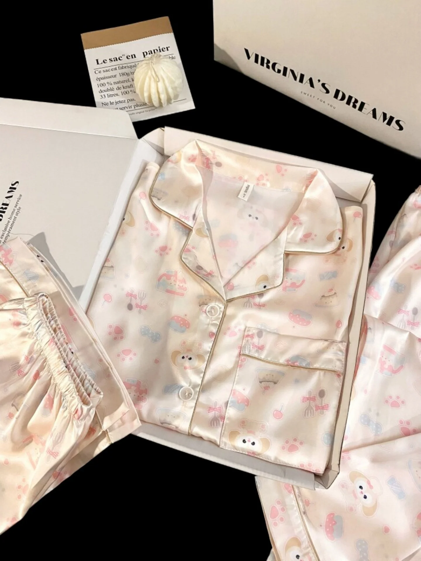 pigiama-in-seta-ghiaccio-gpjp-set-tre-pezzi-da-donna-estivo-sottile-con-stampa-cartone-animato-cane-chef-abbigliamento-da-casa-morbido-maniche-corte-bottoni-frontali