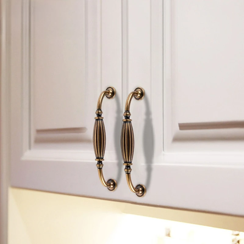 

1PC American Retro Zinc Alloy Drawer Wardrobe Cabinet Handle Hardware Furniture Accessories Handle