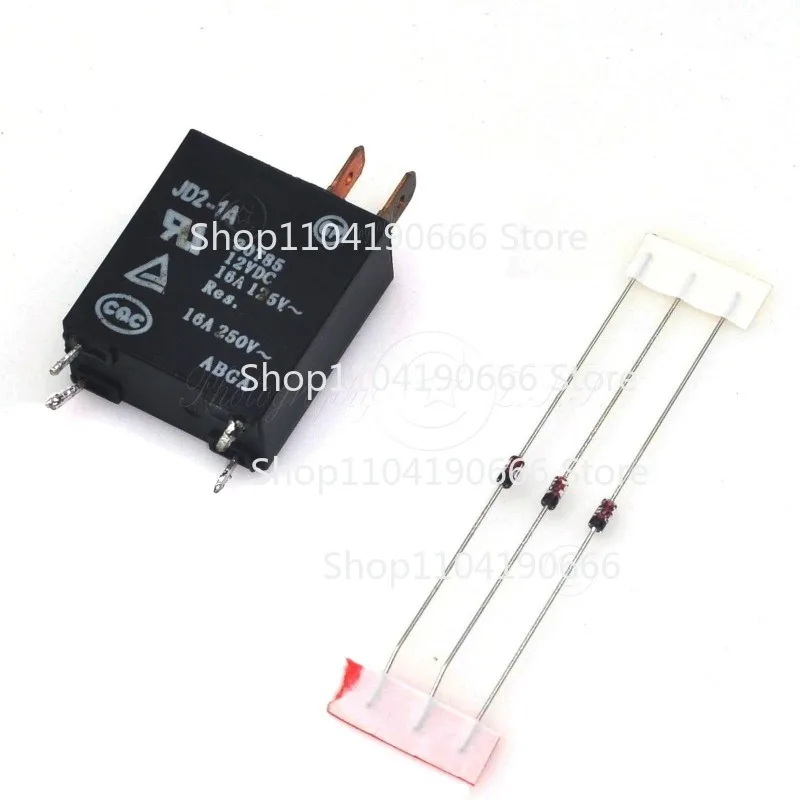 2x JD2-1A Microwave Oven Relay 12VDC+Zener Diode Unit For Galanz for Midea for Haier