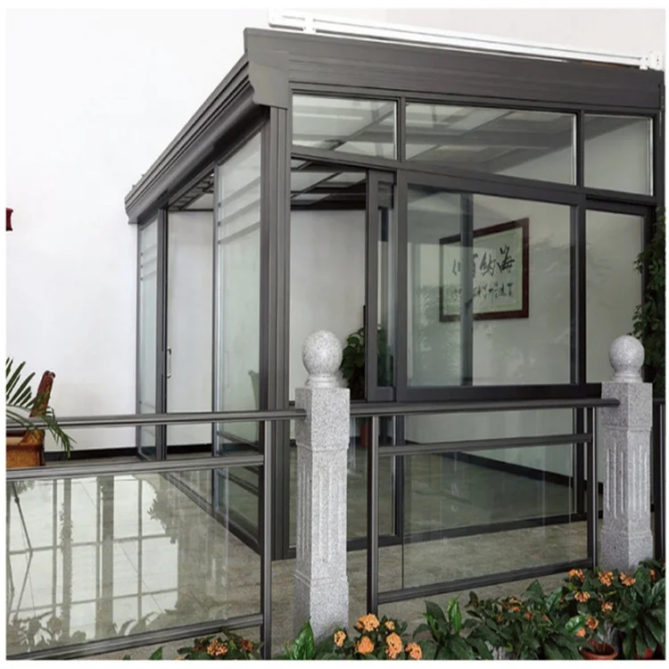 Polycarbonate Stand Alone Sunroom  With Double Glazing for Yard Sun Room Aluminum Alloy Sunroom Glass Green House Victorian