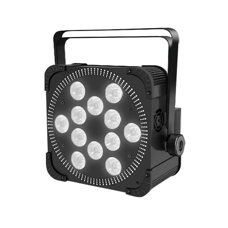 

12 LEDs RGBWAUV Battery PAR Light Indoor DMX512 Sound Active Stage Lighting Remote Wash Light Spotlights for Concert Party KTV