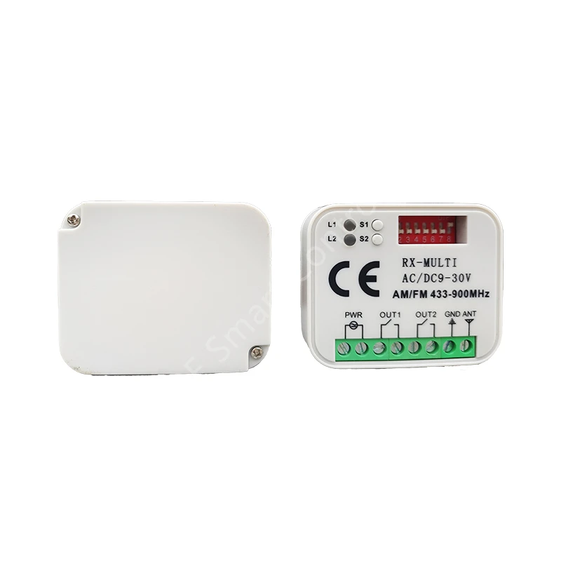 Universal 900MHz Garage Door Remote Control Receiver RX MULTI 300-900MHZ AC DC 9-30V Transmitter Receiver