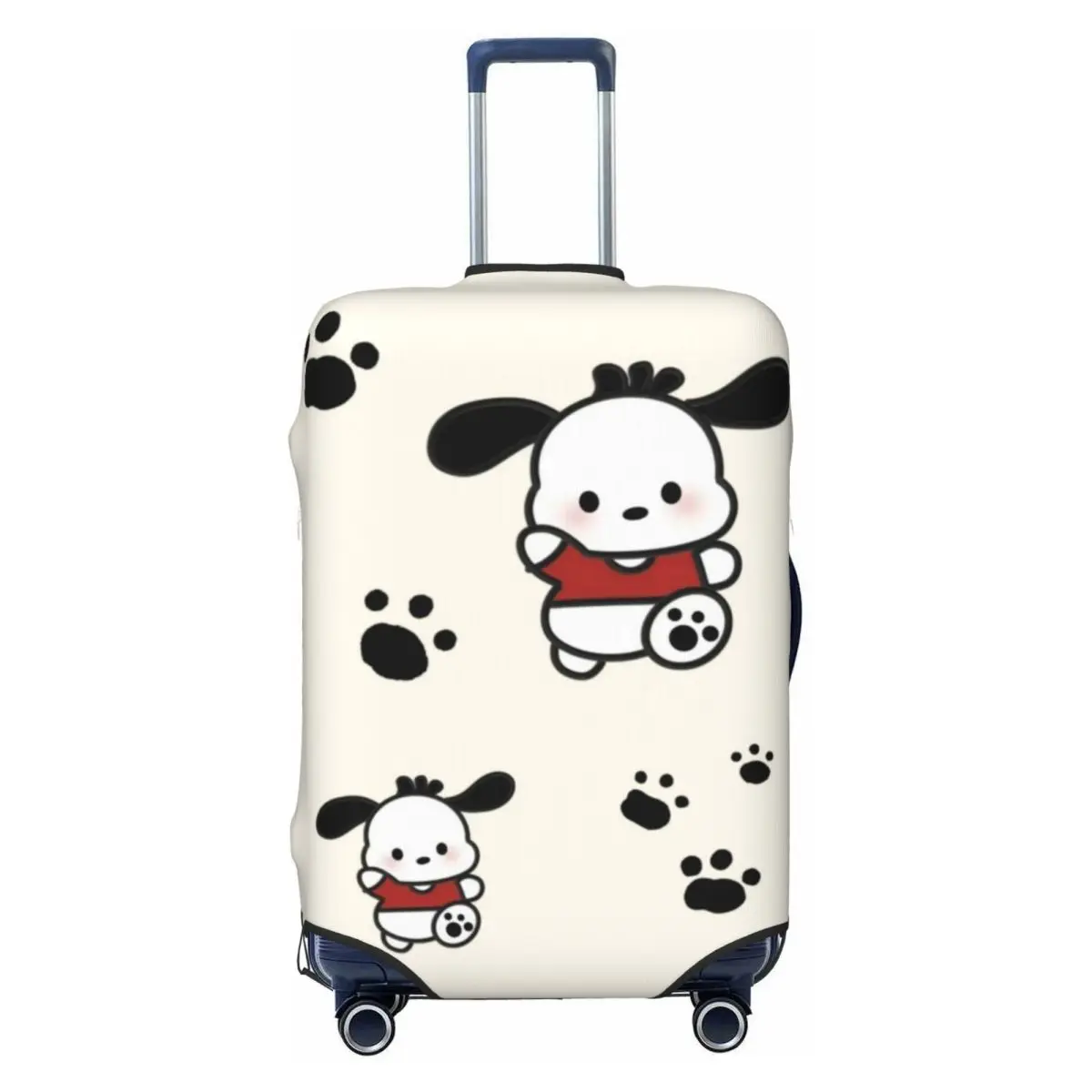 

Пользовательский чехол для багажа с героями мультфильмов Pochacco, эластичные защитные чехлы для дорожного чемодана, подходят для 18-32 дюймов