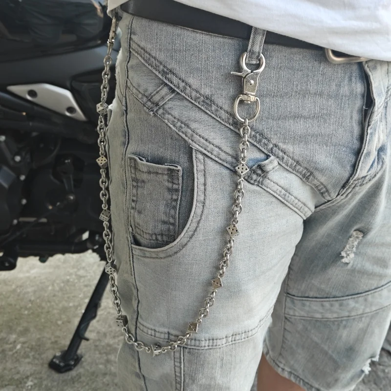 Neue Sommerkollektion 2025, Edelstahl, Minimalismus, Würfel, Hosenkette, modische Männer und Frauen, Luxus-Accessoires für die Taille – Detail 9