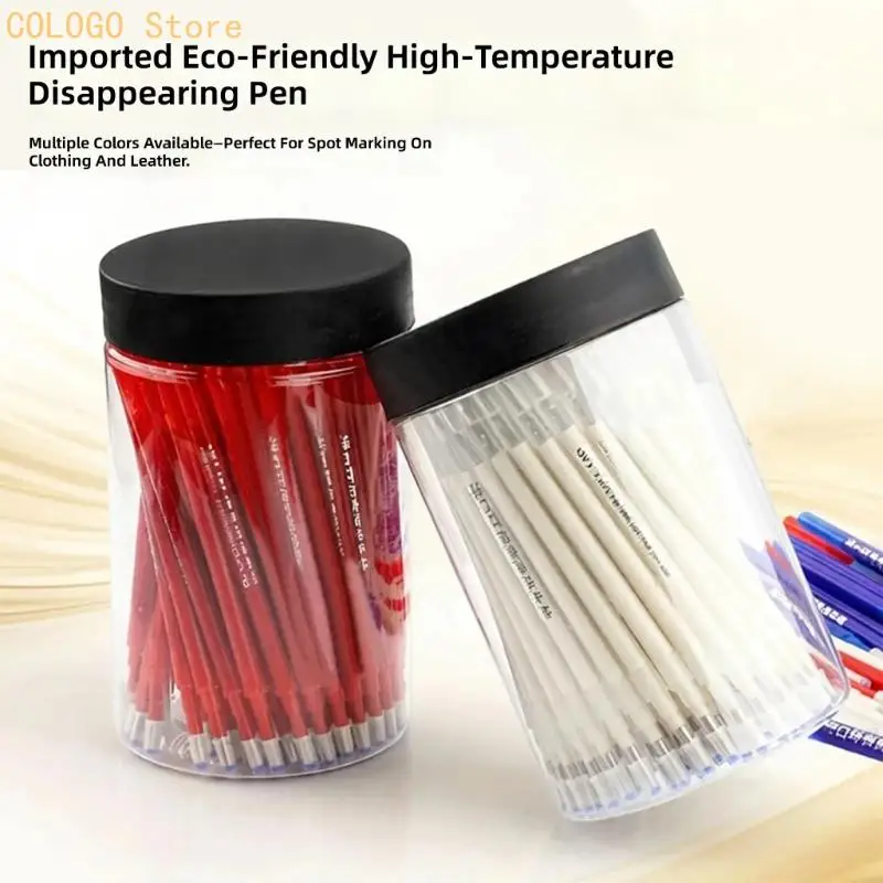 100 Heat-Erasable Fabric Marking Pen Refills for Temporary Sewing Guide Lines D0LD