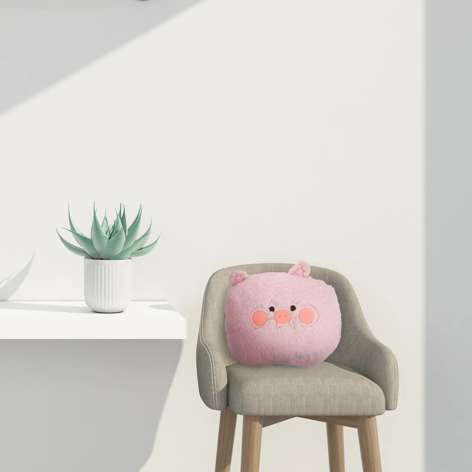 

Animal Shaped Pillow Soft Skin-Friendly Eco-Filled Decorative Throw Pillow for Kids Room Sofa Coffee Shop Library