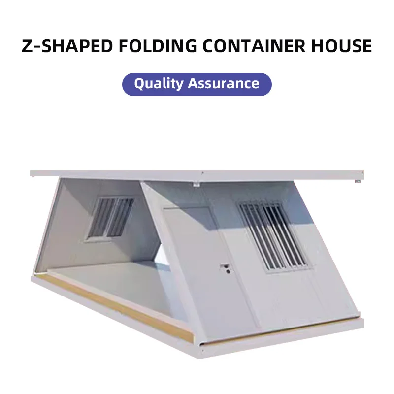 custom.Quick Installation 20Ft Z-Folding Expandable Container Prefab Temporary Steel Dormitory Outdoor Use Tiny House