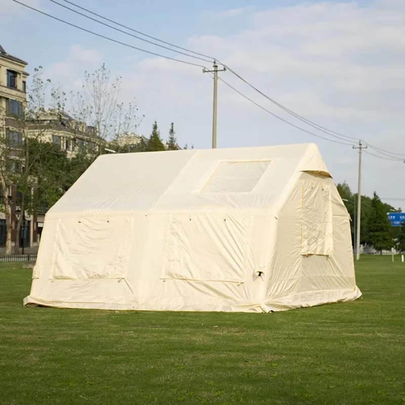 13square Air Tent 600D Polyester Waterproof UV Protection Outdoor EasySetup Glamping Camping 5-8 People Inflatable WinterTent