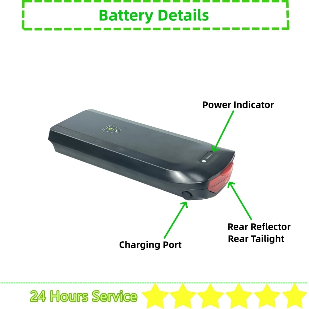 Li-ion City Folding Bike E-bike Battery 36V 8Ah 8.8Ah 10.4Ah 11.6Ah 13Ah 17.5Ah for Phylion Joycube JCEB360-11.6-K XDS Velectrix