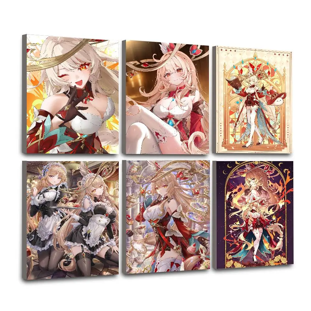 Genshin Impact Alice lassic Cover Canvas Painting Print Poster For Living Room Wall Art Home Decor Pictures Gift