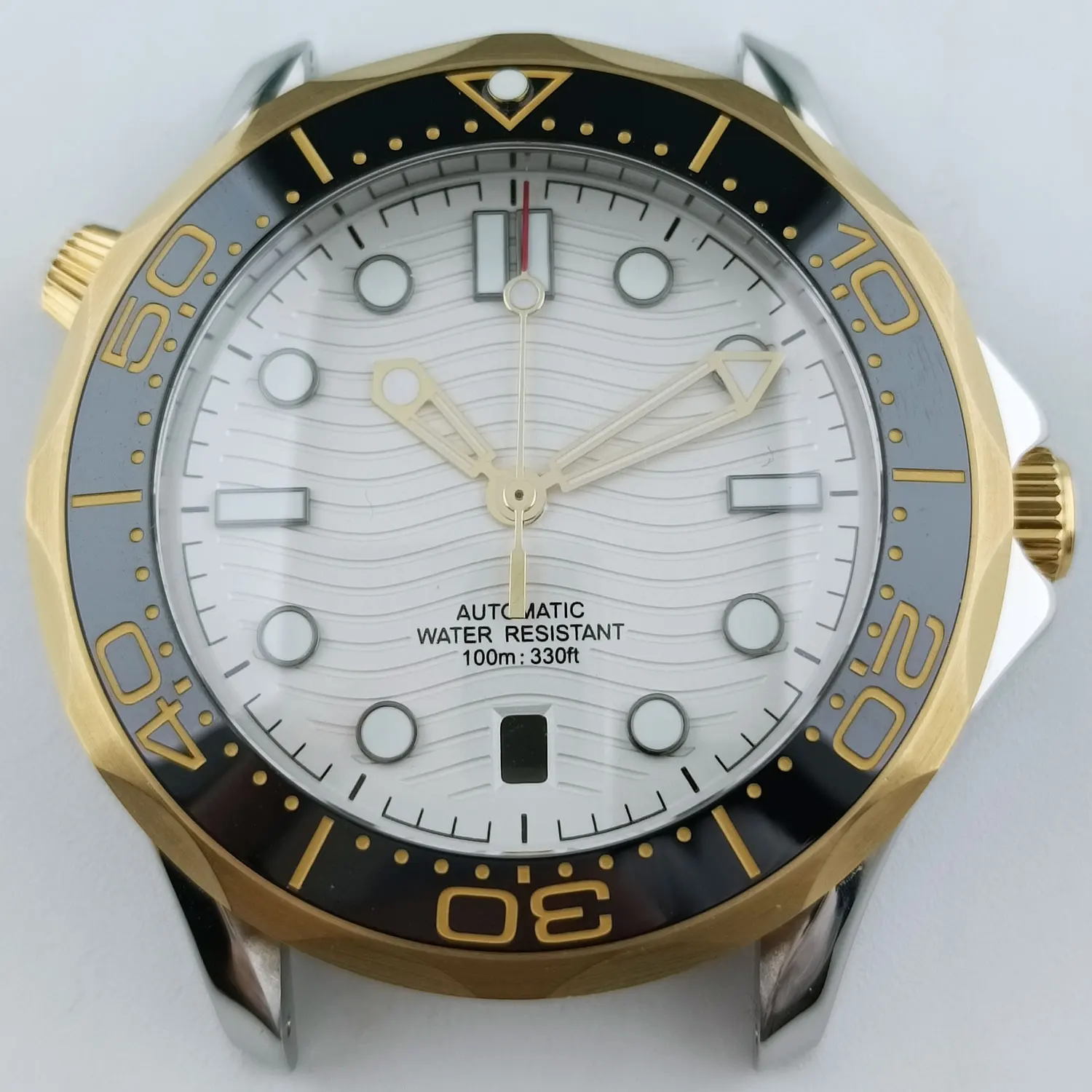 42mm NH Diving Watch Case for NH series 35 Automatic Movement Sapphire Crystal 10bar Waterproof Stainless Steel Diver Case