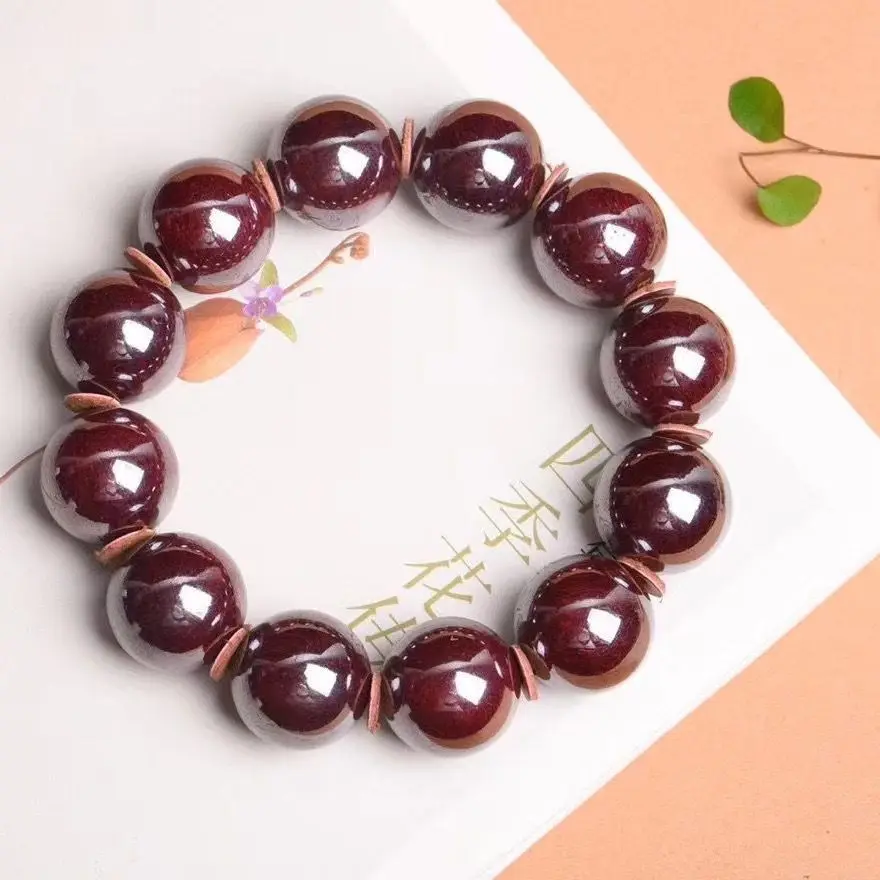 Fidelity Natural Raw Ore 99% Content Cinnabar Men and Women Transfer Beads 108 Multi-Circle Single Circle Bracelet Ornament Gift