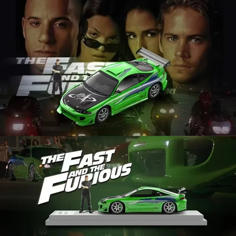 

FS 1:64 Eclipse D30 Robocar FNF Зеленая литая диорама Коллекция моделей автомобилей Миниатюрная быстрая скорость