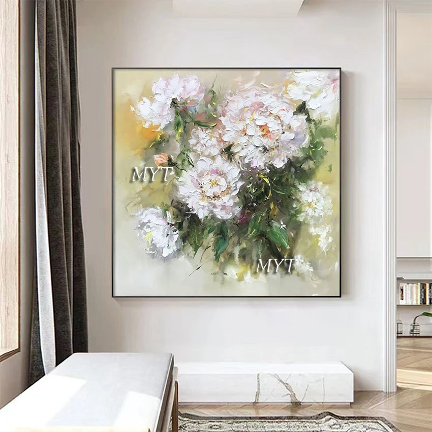 

Modern Art Painting Examples 3D Impressionist Still Life Flowers Picture Unframed Canvas Abstract Acrylic Plant Drawing Wall