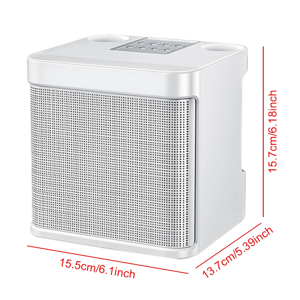 Караоке-машина с двумя беспроводными микрофонами, поддержка BT/USB/TF-карты/Aux для караоке-вечеринки, активного отдыха в помещении