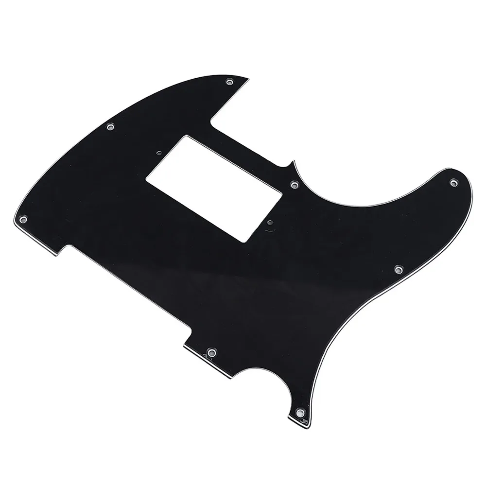 Plastic Material Guitar Pickguard 8 Hole Black Color For Tele Style Pickguard 3 Ply For FD TL Guitar Guard