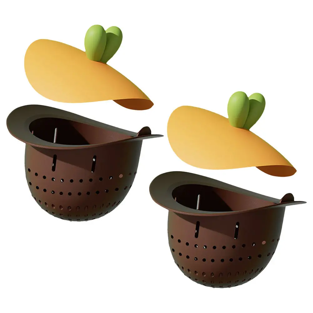 

2Pcs Sink Strainers Cartoon Mesh Sink Drain Strainer Basket for Kitchen Bathroom Filter Food Debris Stopper Net Straining