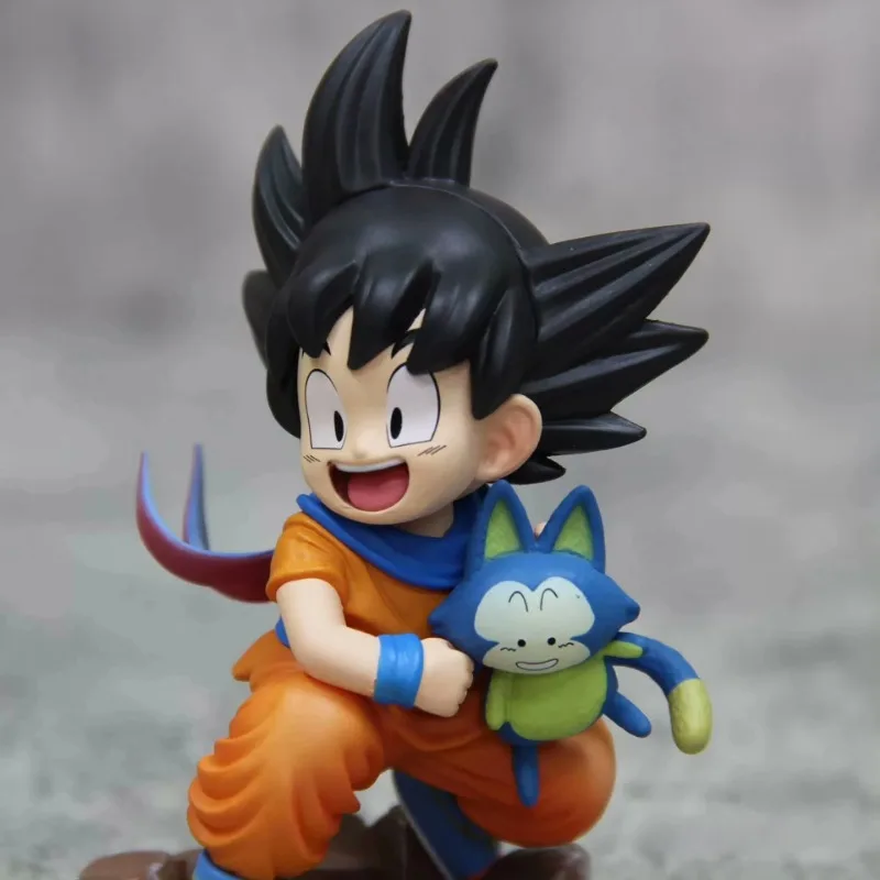 Dragon Ball Z Son Goku Anime Figure, Holding Poole, Cute Collection, Childhood Goku Aciton Figure, Model Toy, Hoilday Gifts, En stock