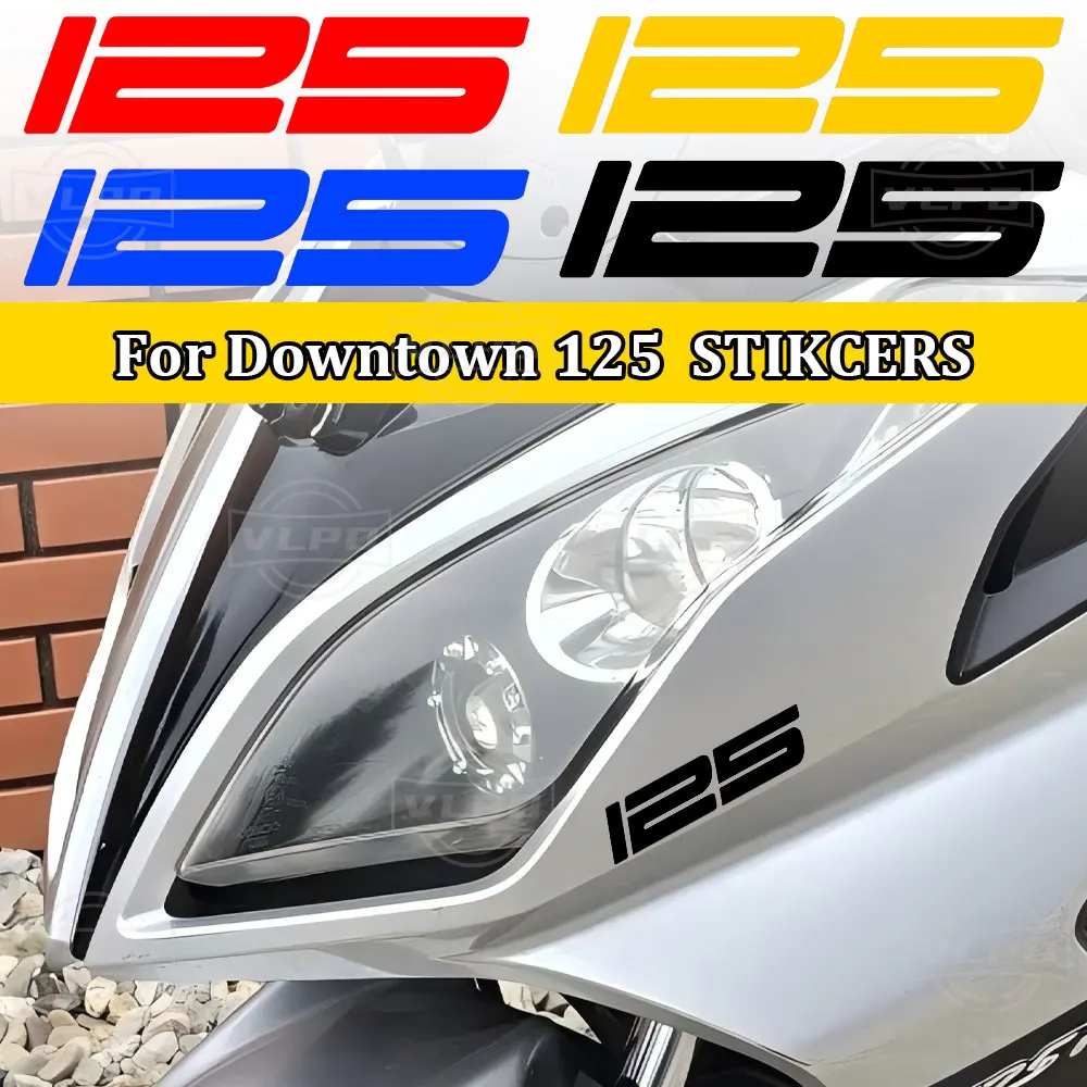 Adesivi Impermeabili Per Moto Yamaha Honda Suzuki Kawasaki 125Cc, Accessori Kymco Downtown 125 Down Town 125I-image
