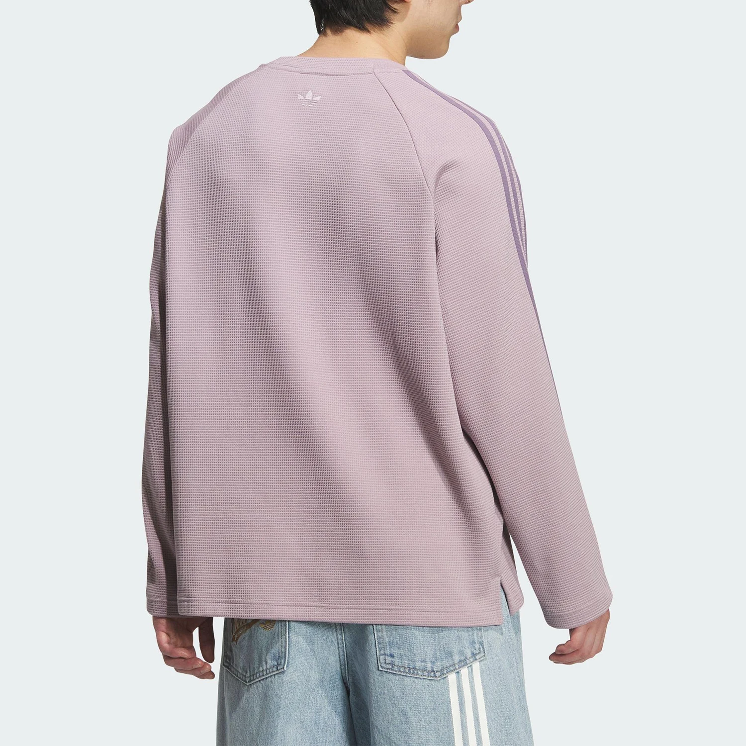 Adidas Originals Authentic Trefoil Men's Casual Ribbed Loose Long Sleeve KH1176