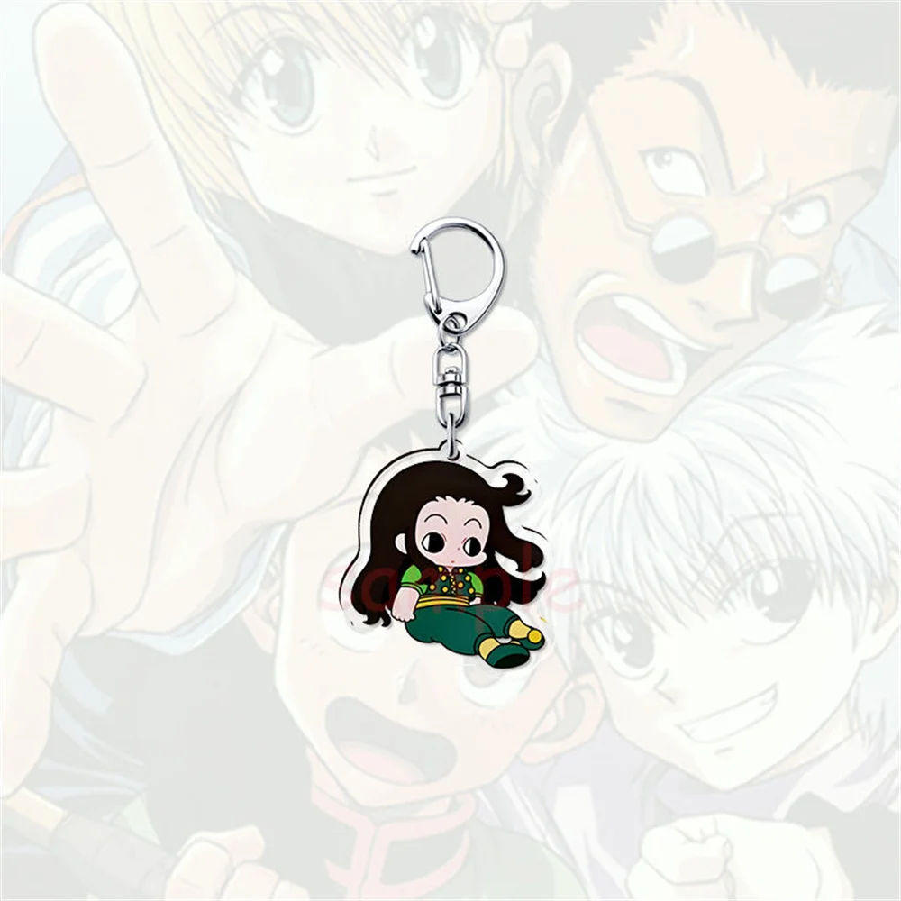 

6CM Cute Anime hunter x hunter Acrylic Keychain Model Cosplay Characters Ornament Accessories Goods Collection Gifts