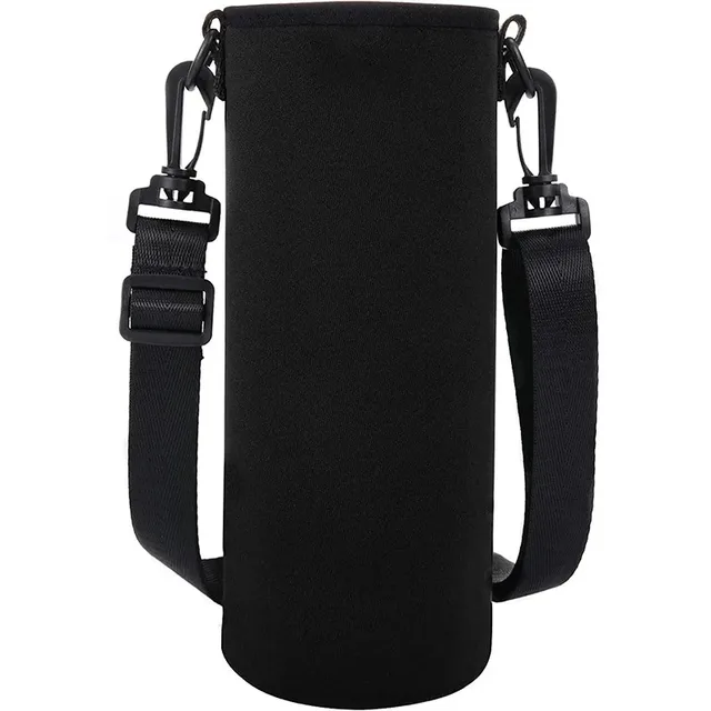 Garrafa de água portátil isolada neoprene titular bolsa saco 750ml/1000ml/1500ml viagem garrafa térmica capa com alça ajustável