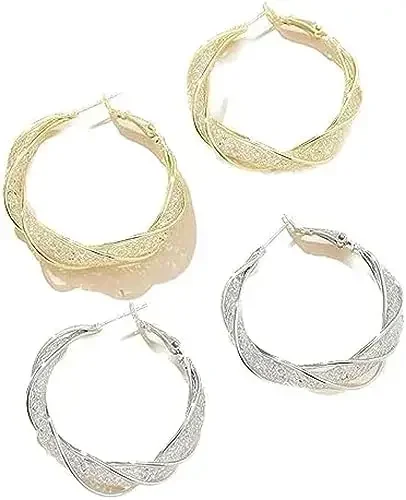 Lymphatic Activity Hoop Earrings Drainage Hoop Earrings Lymphvity Therapy Acupuncture Earrings for Women