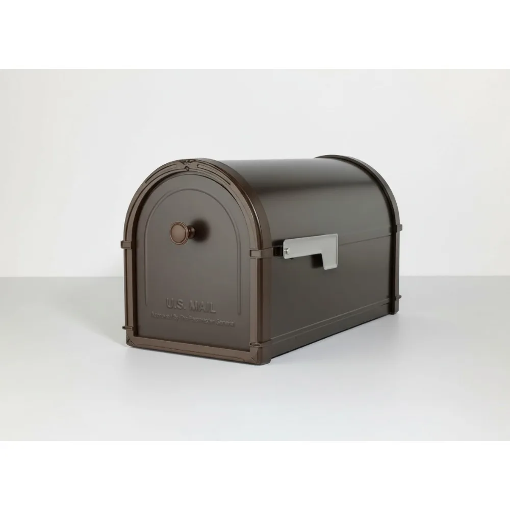 

Large Capacity Galvanized Steel Post Mount Mailbox, Weatherproof & Rust-Resistant, USPS Approved for Secure Curbside Delivery