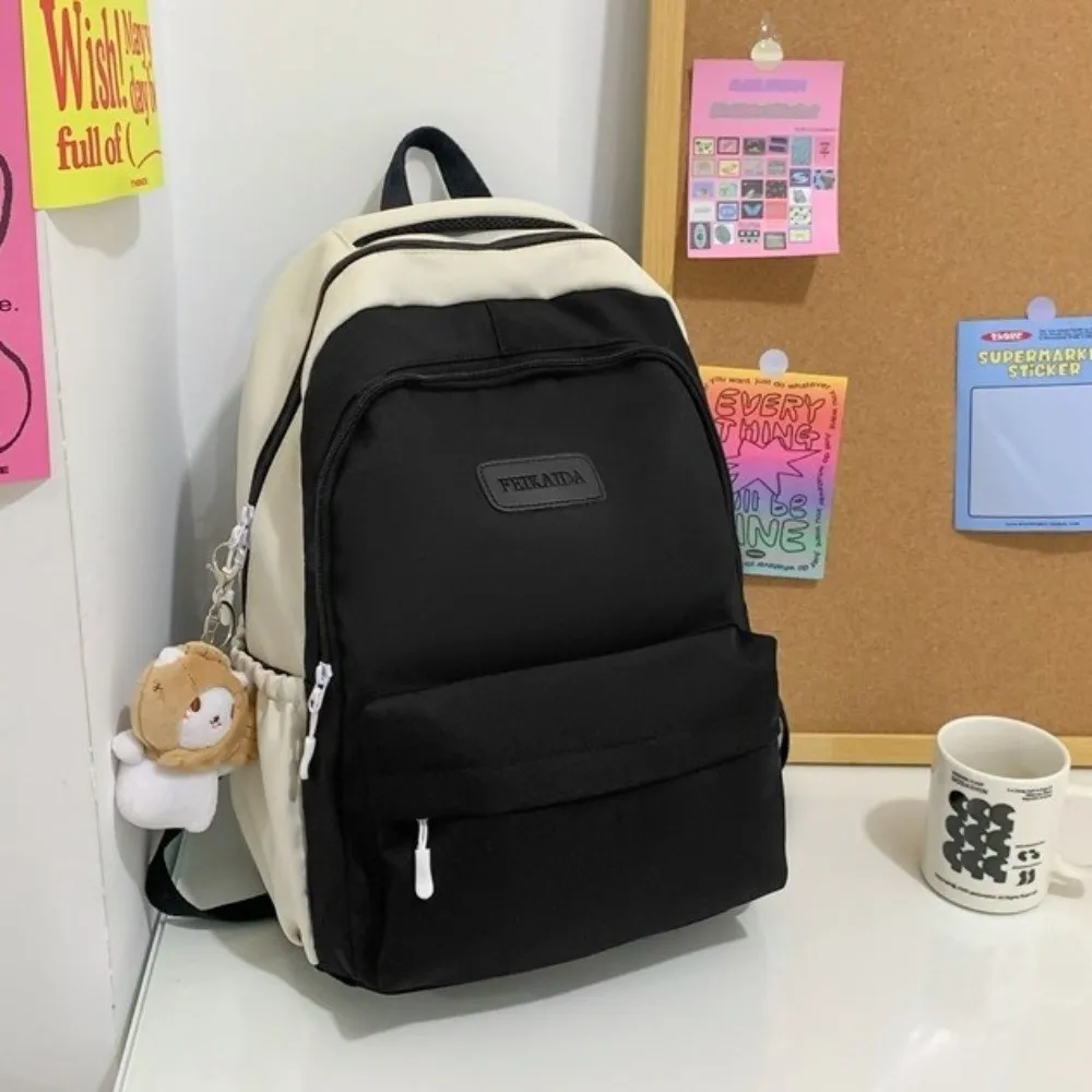 Fashion Nylon Backpack Breathable Large Capacity Book Bag Multifunction School Rucksack Travel