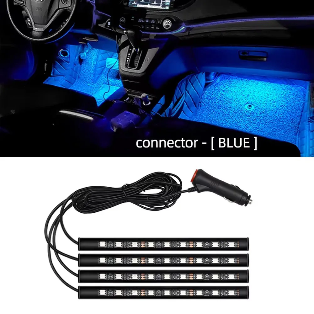 

USB Car Light Strip with 12LED Multicolor SMD5050 LEDs 1 3 Meter Length Ambient Lighting for Car Interior Floors and Dashboards