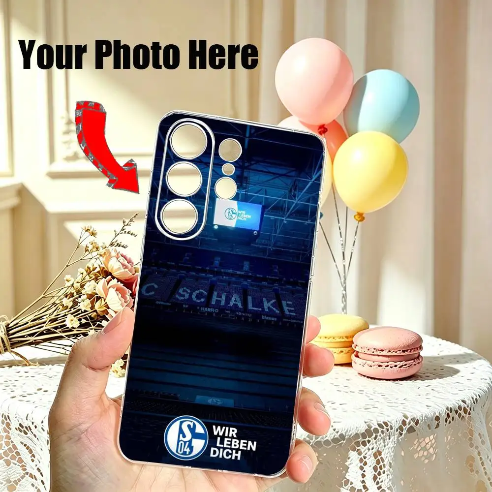 Schalke 04 Football Hot Selling Phone Case For Samsung S25,S24,S21,S22,S23,S30,Ultra,S20,Plus,Fe Transparent Cover