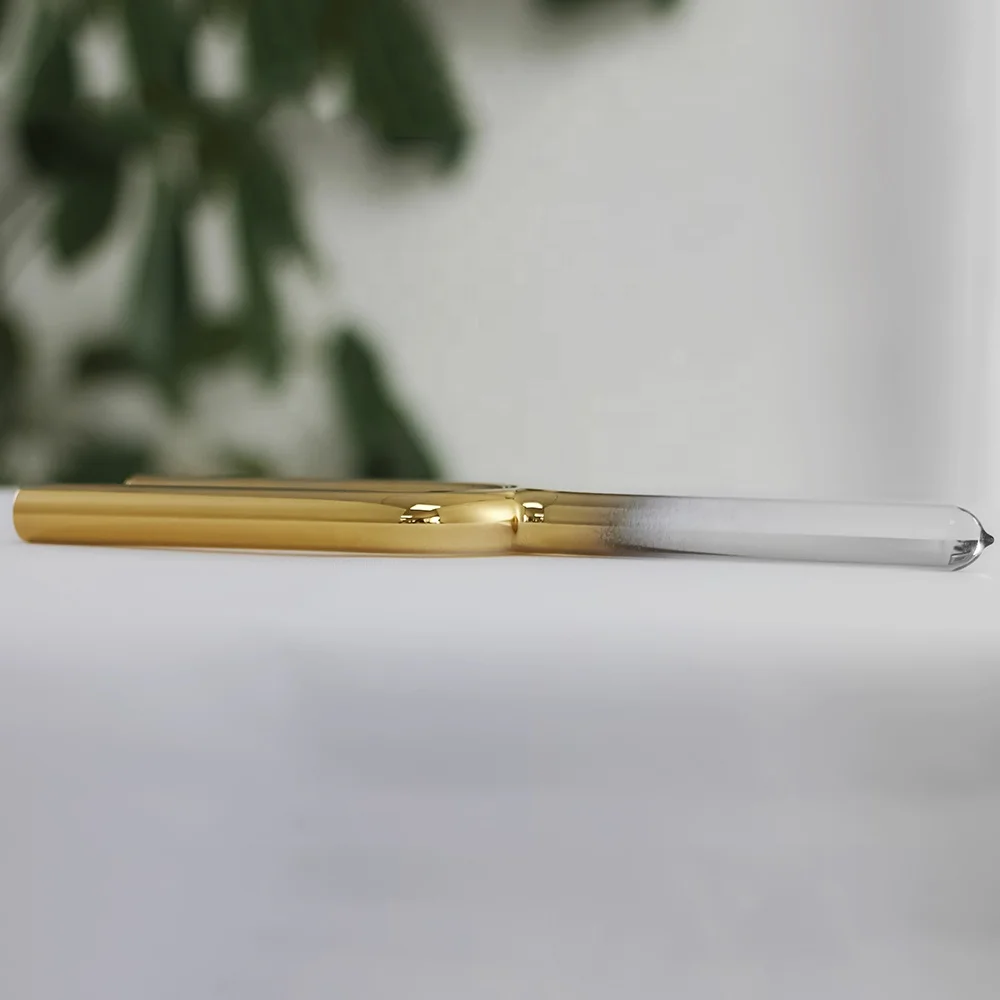 Hooqu BEST Golden Design With Clear Handle 20mm Set Of Crystal Tuning Fork 8pcs Without Design And A Free Case