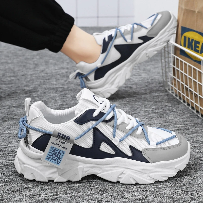 Heren Mesh Ademende Sport Casual Schoenen Vier Seizoensgebonden Student Outdoor Comfort Zachte Zool Hardloopschoenen Mannelijke Veelzijdige Sneakers