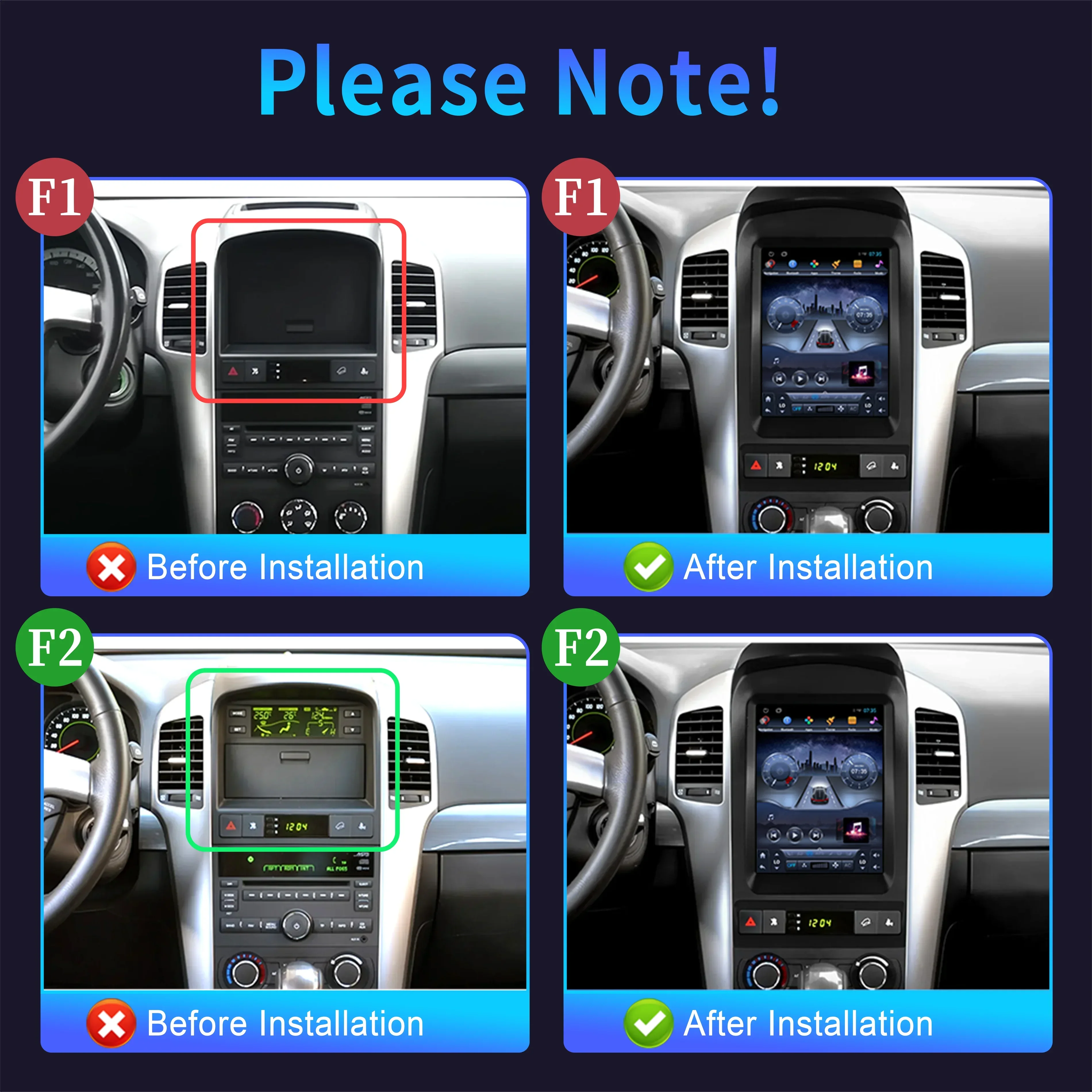 9.7inch For Chevrolet Captiva 2006-2012 Wireless Bluetooth Carplay GPS Multimedia Android Auto Car Radio Head Unit Touch Screen