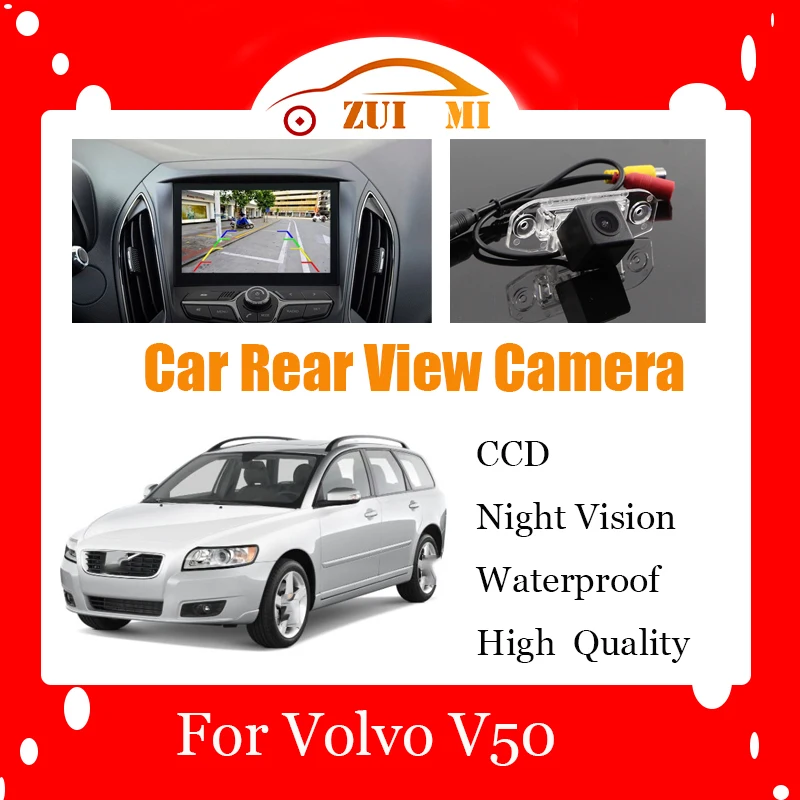 Car Reverse Rear View Camera For Volvo V50 2004~2015 CCD Full HD Night Vision Backup Parking Camera