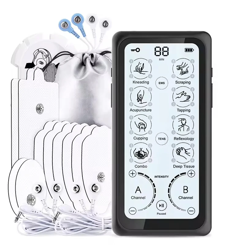 

2025 Custom Neuromodulation Hydrogel Adhesive Tens Massager ENS Machine Muscle Recovery Rehabilitation Products for Body Applica