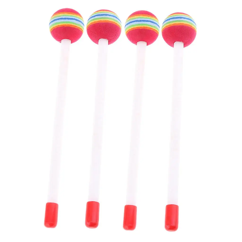 Kids Percussion Drum Mallets Educational Toy Plastic Hand Knock Hammers for Musical Development