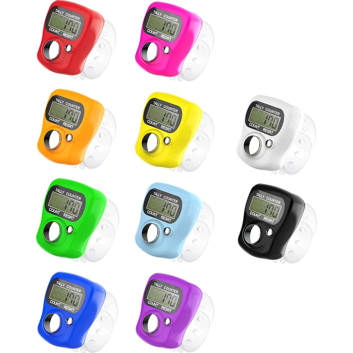 Electronic Finger Counter, Mini LCD Digital Display Tally Counter 5-Digit Number Count Clicker, Counters Clickers for Knitting