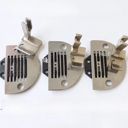 Widened Anti-Wrinkle Needle Position Group 6 Rows Teeth Plate Presser Foot Industrial Sewing Machine Accessories